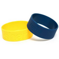 1" Silicone Wristband, De-bossed